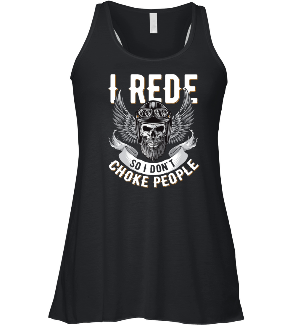 Biker Motorcycle Chopper Motorcycle Biking Gift Women's Flowy Tank Top
