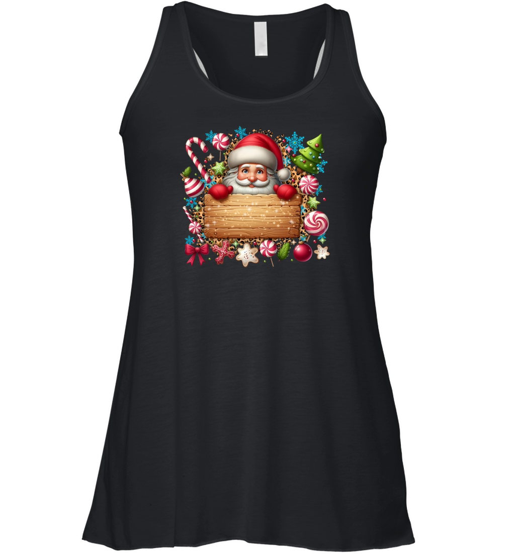 Personalized Christmas Custom Name Women's Flowy Tank Top