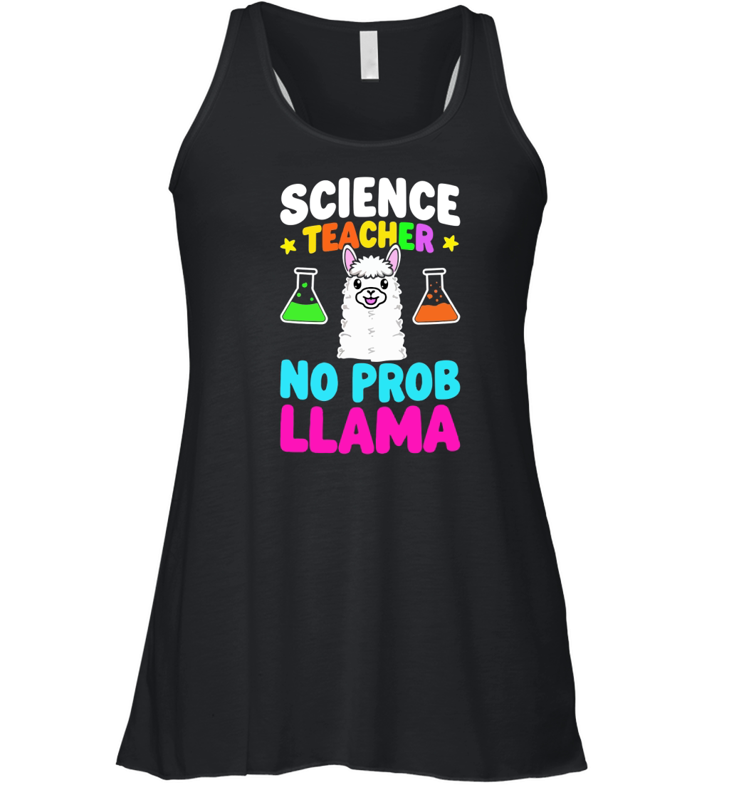 Science teacher no prob llama Women's Flowy Tank Top