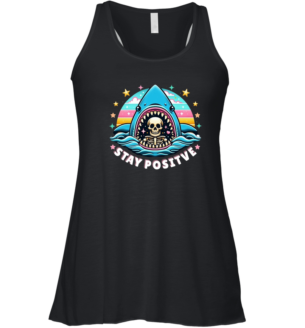 STAY POSITTIVE 02 Women's Flowy Tank Top