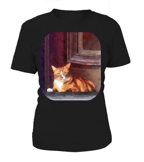 Cats - Orange Tabby in Doorway Women's T-Shirt