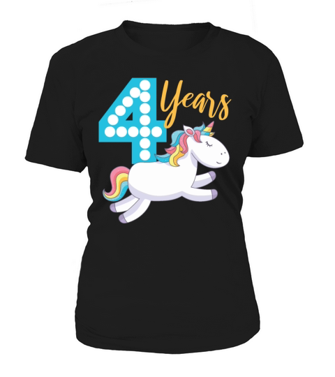 Unicorn 4th birthday Women's T-Shirt