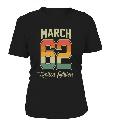 Vintage 60th Birthday March 1962 Sports Gift Women's T-Shirt