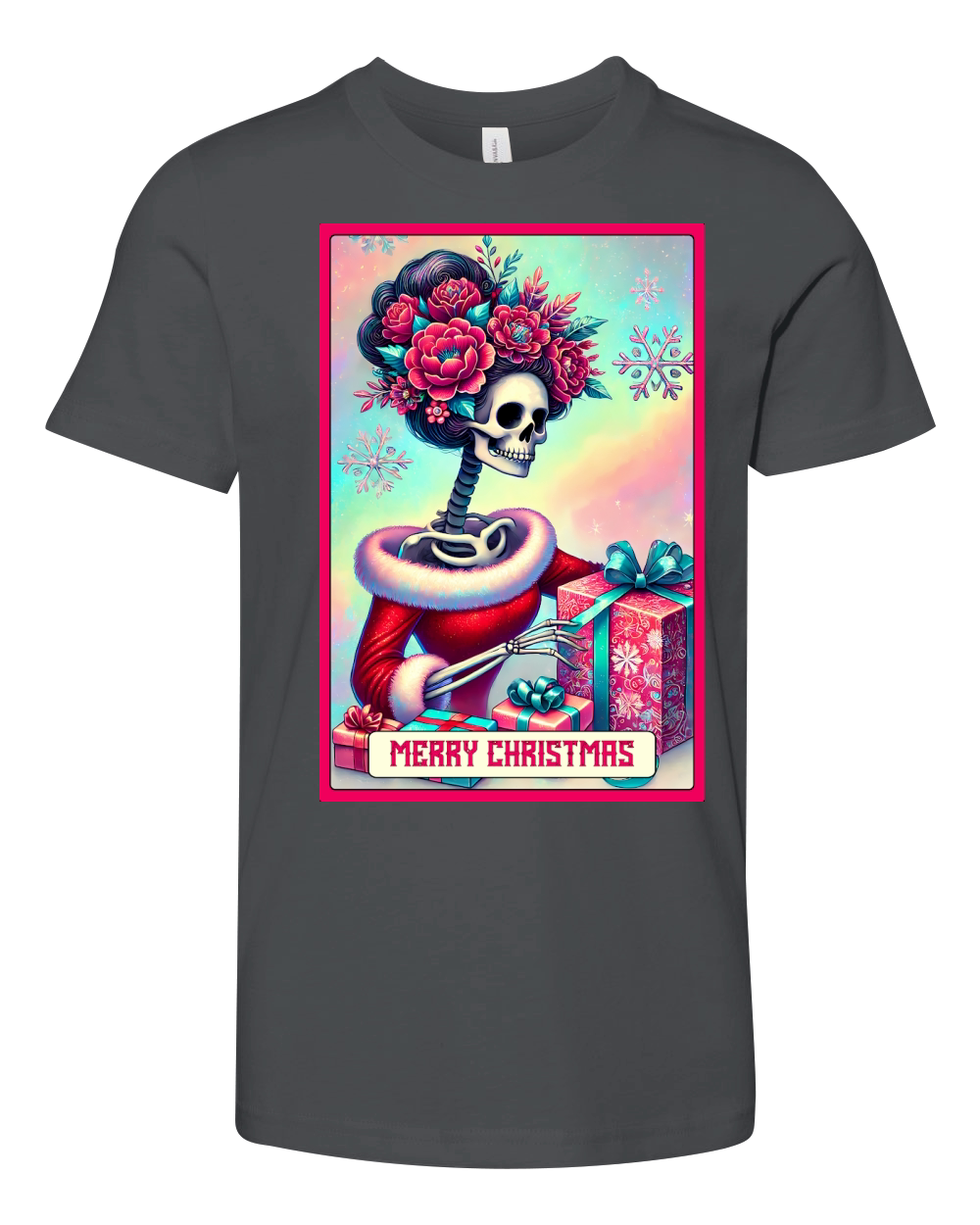 11.Christmas Skeleton Taro Cards Bundle Youth Unisex Jersey Tee