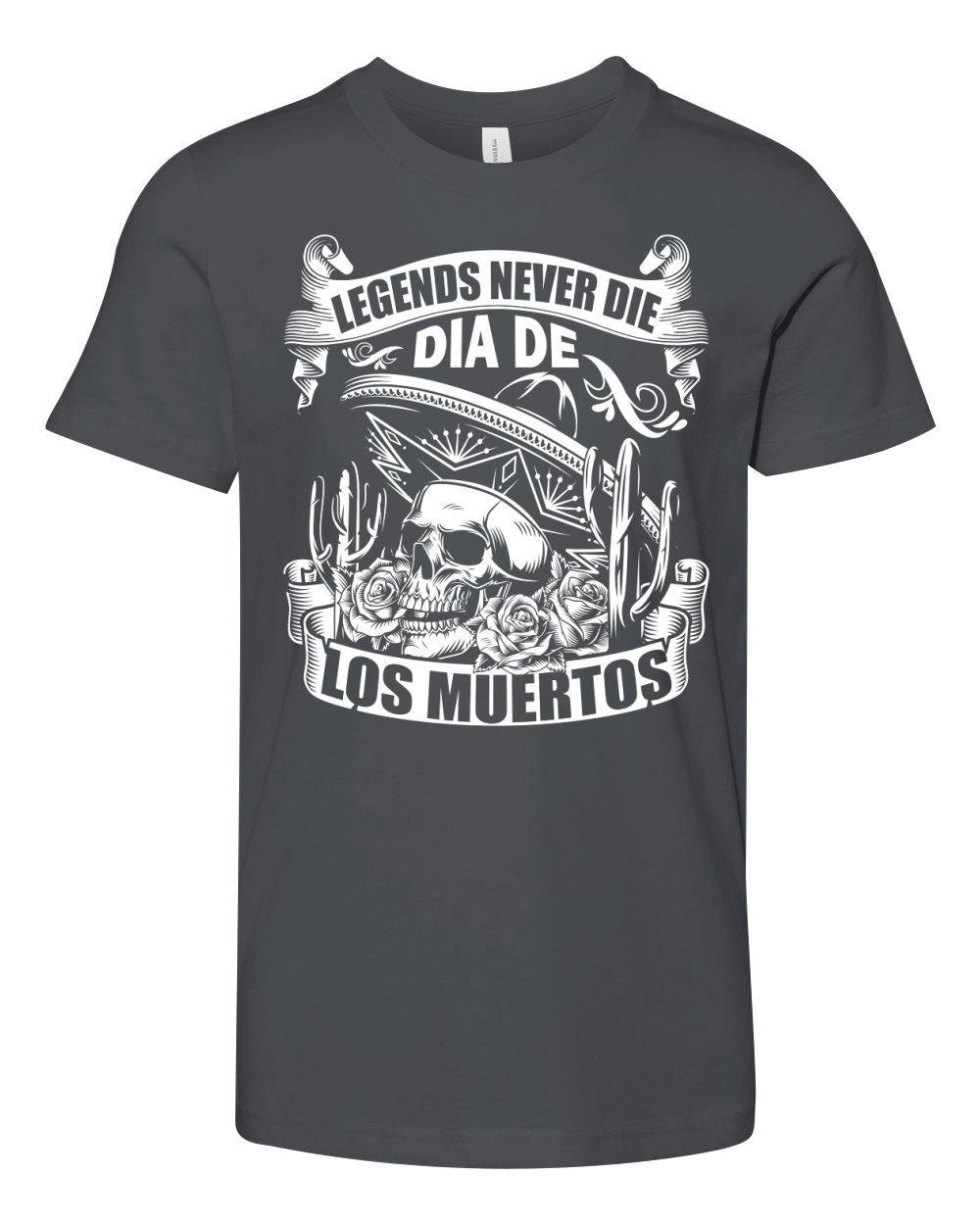 legends never die dia de los muertos Youth Unisex Jersey Tee