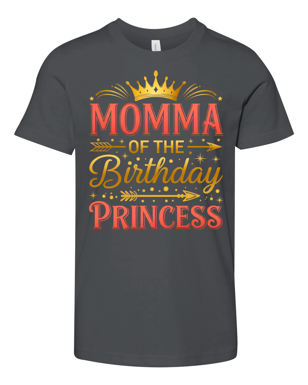 Momma Of the Birthday Pincess 03 Youth Unisex Jersey Tee