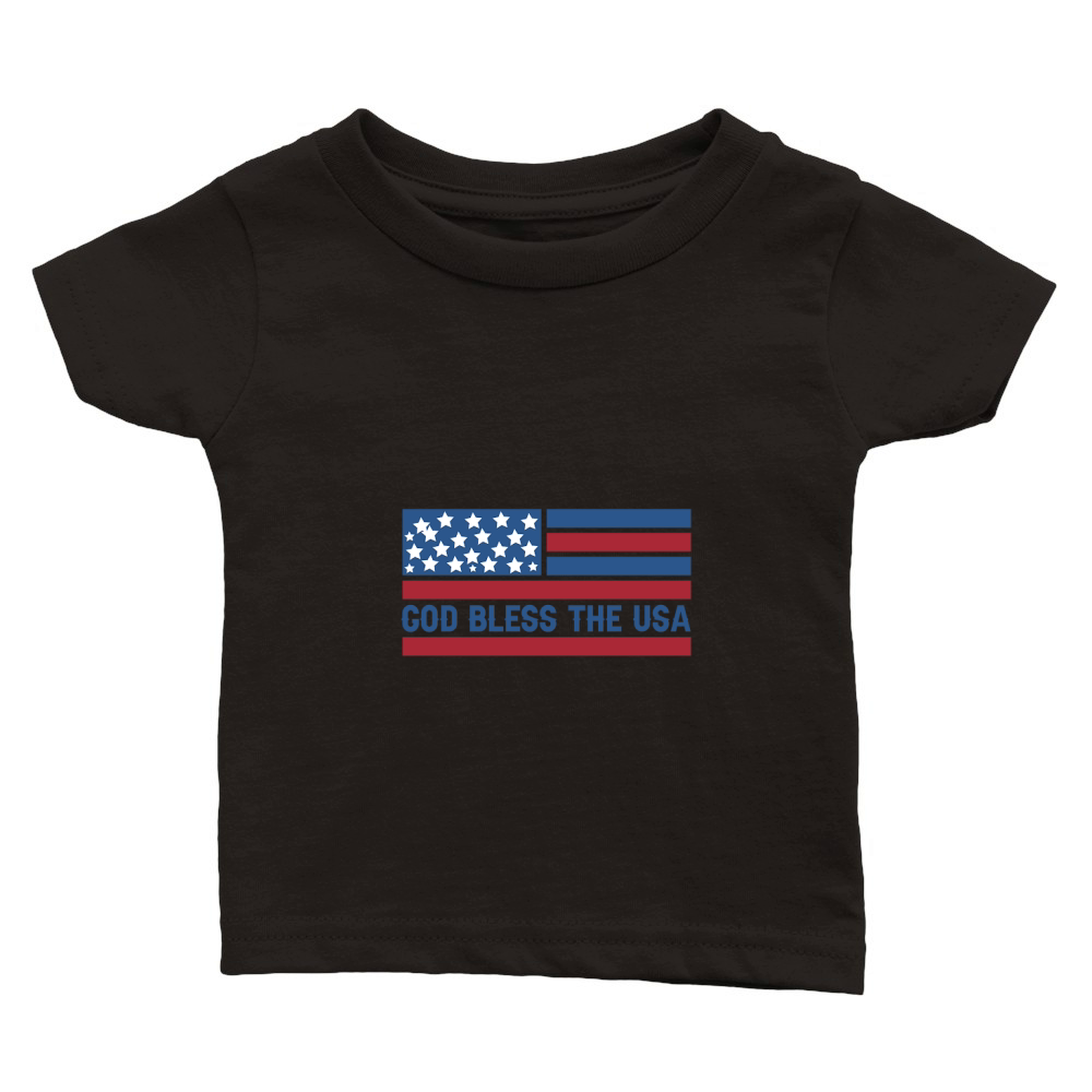 god bless the usa Classic Baby Crewneck T-shirt