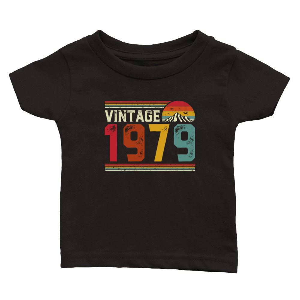 Vintage 1979 42 Years Old 42nd Birthday Gift Classic Baby Crewneck T-shirt