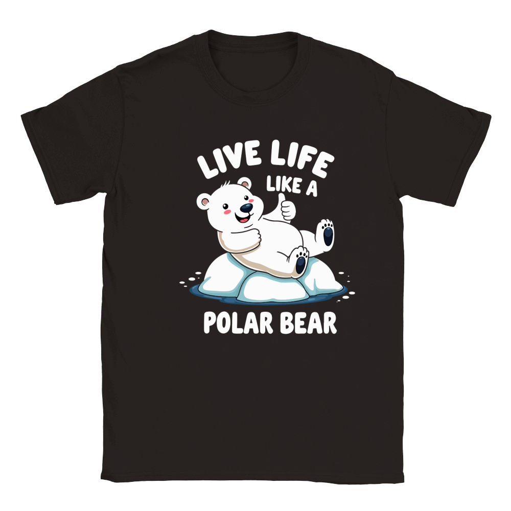 Live life like a polar bear Classic Kids Crewneck T-shirt