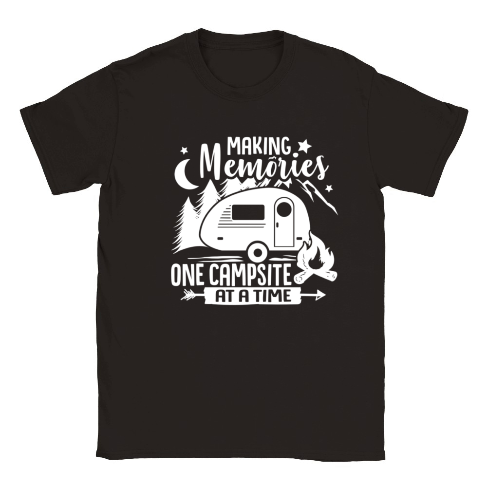 Making Memories One Campsite At A Time Camping Classic Kids Crewneck T-shirt