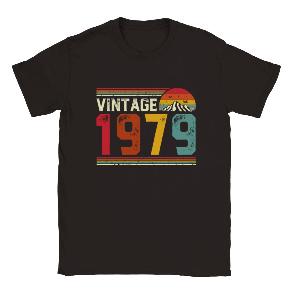 Vintage 1979 42 Years Old 42nd Birthday Gift Classic Kids Crewneck T-shirt
