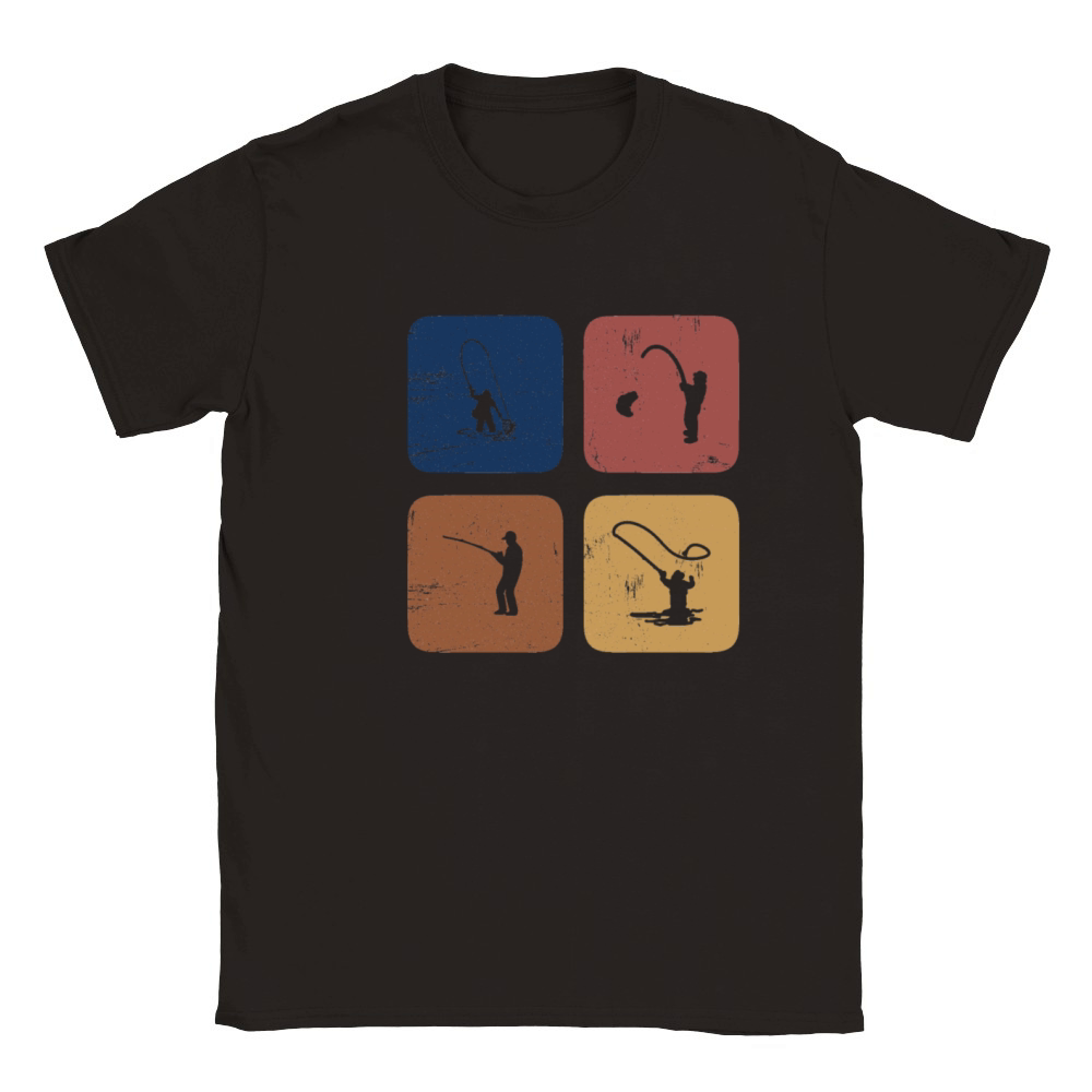 Vintage Fishing, Fishermen and Fisherman Gift Classic Kids Crewneck T-shirt