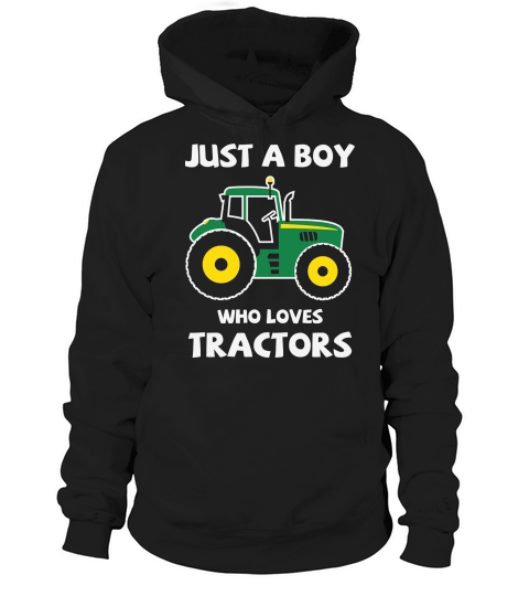 Birthday just a boy who loves tractors Hoodie Unisex