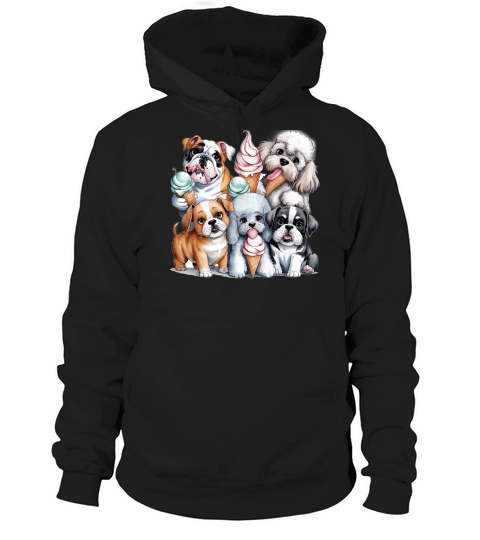 Dog Watercolor Bundle 07 Hoodie Unisex
