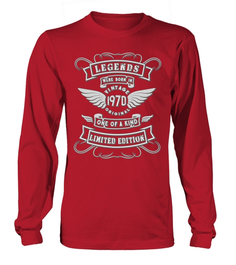 50th Birthday Gift - Vintage 1970 Long sleeved Unisex