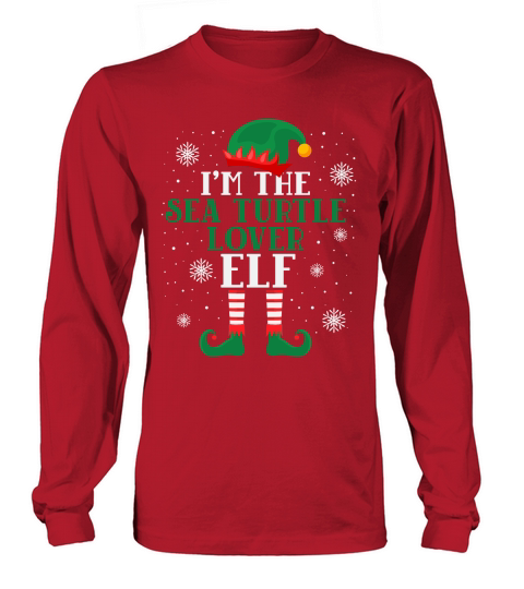 Im the sea turtle lover elf Long sleeved Unisex