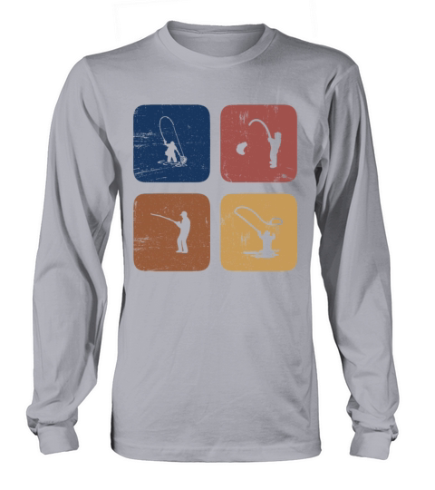 Vintage Fishing, Fishermen and Fisherman Gift Long sleeved Unisex