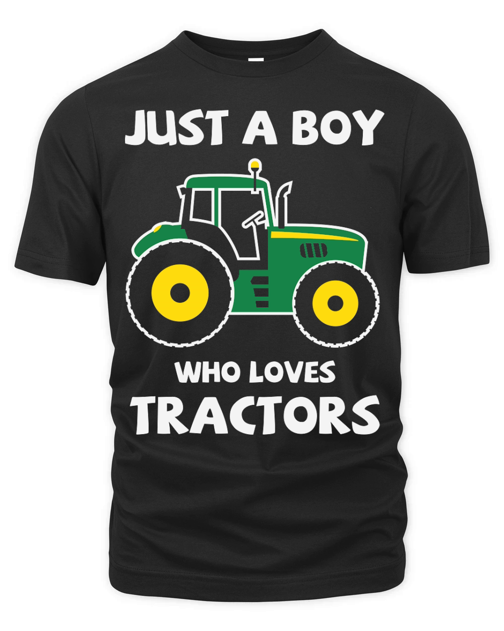 Birthday just a boy who loves tractors Organic Unisex T-shirt