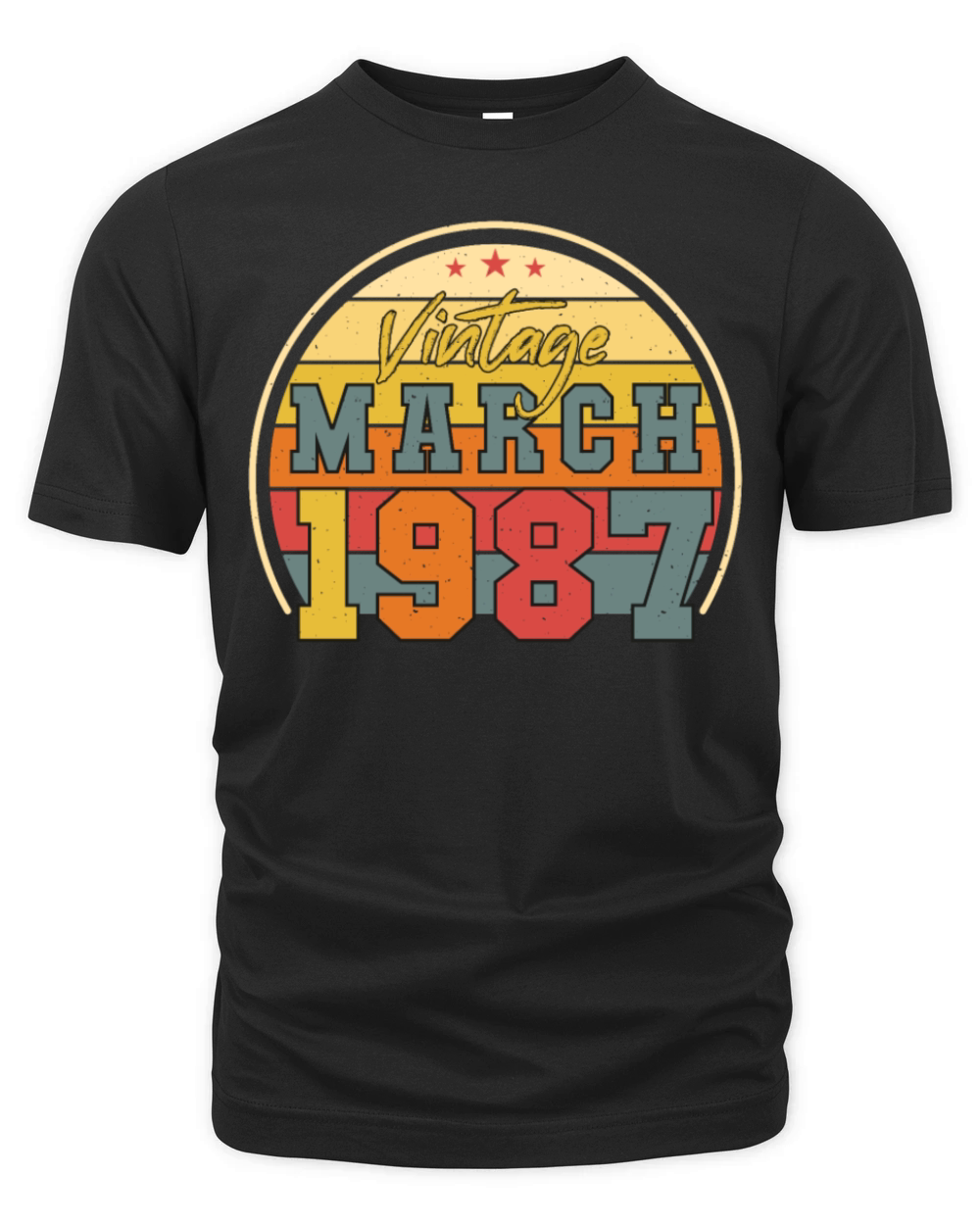 Born March 1987 Vintage Organic Unisex T-shirt