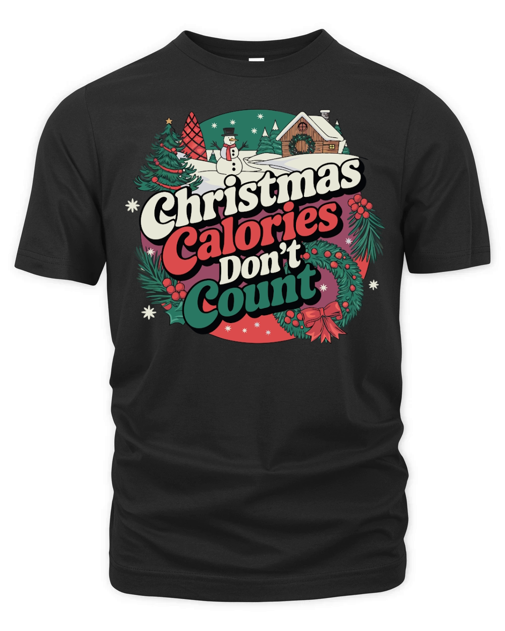 Christmas Calories Dont Count Organic Unisex T-shirt
