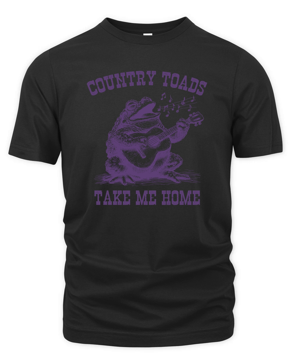 Country Toads Take Me Home L Violet Organic Unisex T-shirt