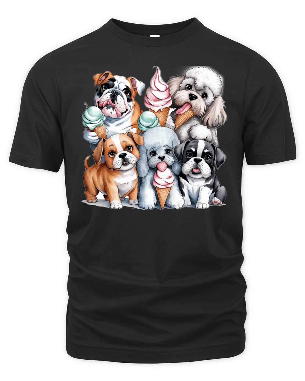 Dog Watercolor Bundle 07 Organic Unisex T-shirt