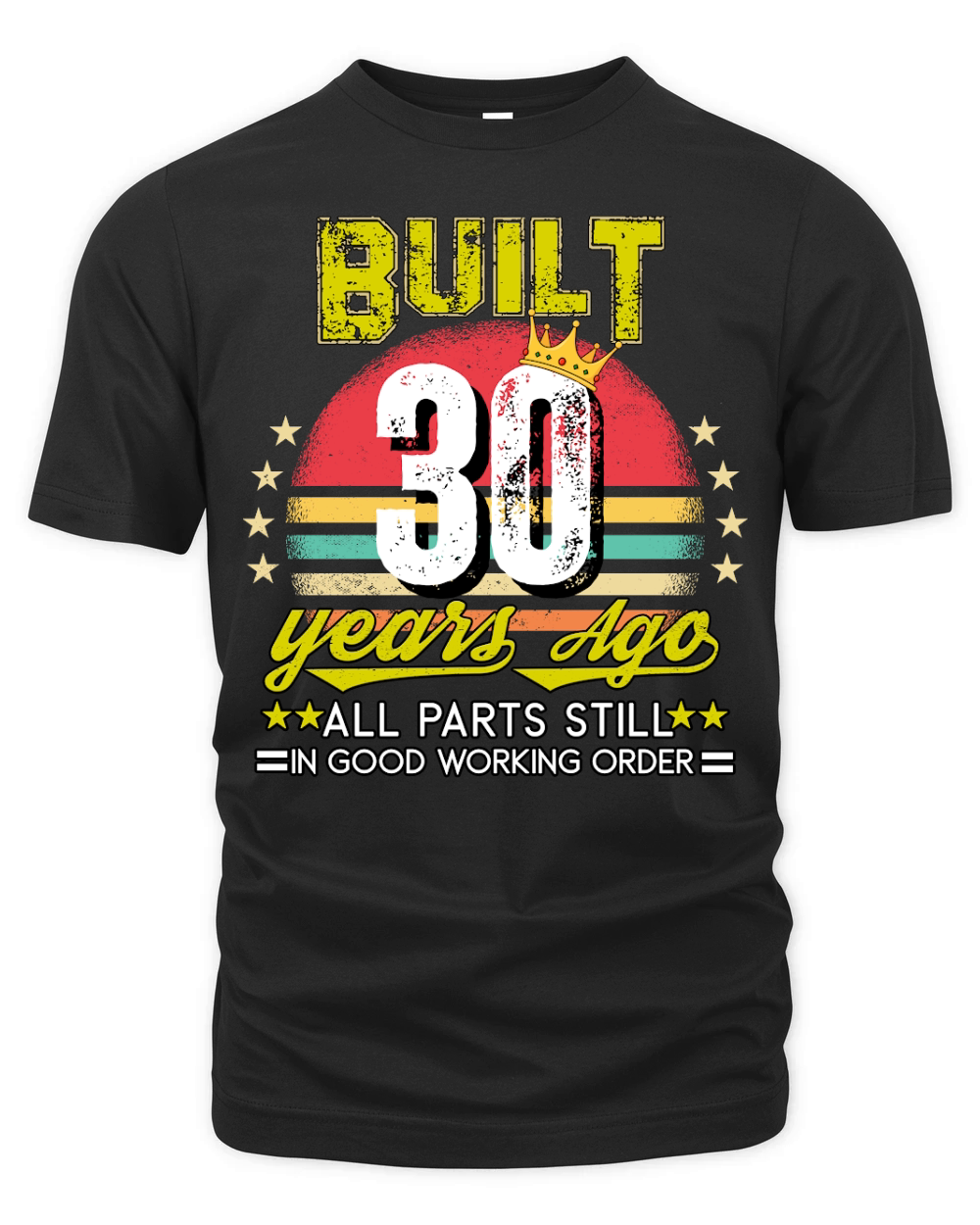 Vintage Birthday 30 Organic Unisex T-shirt