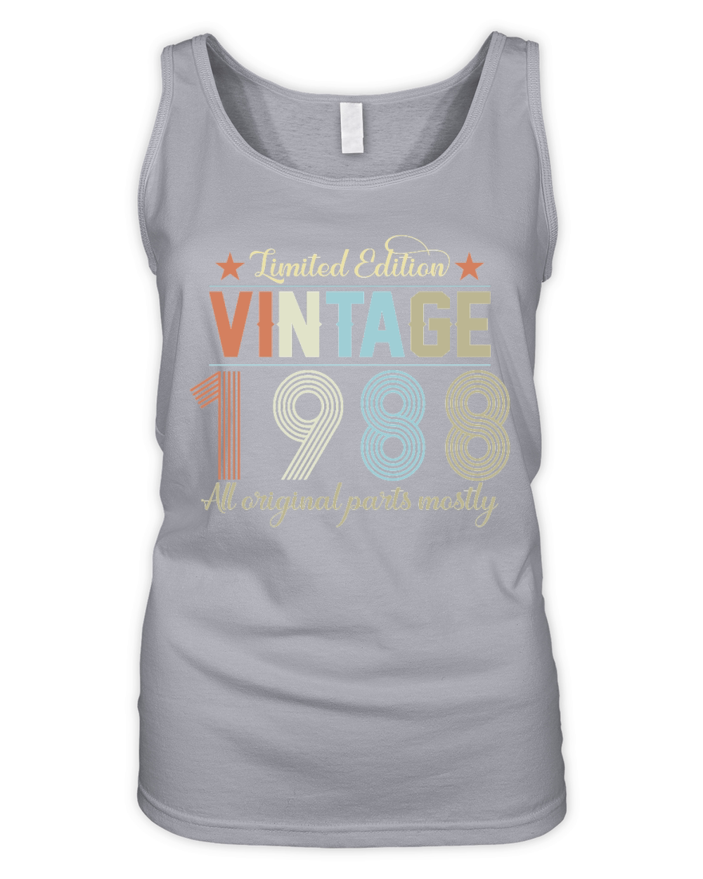 Birthday   Limited Edition Vintage 1988 Organic Women's Tank Top