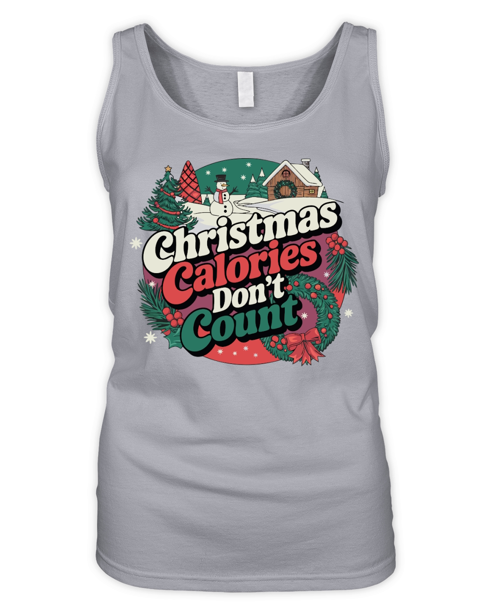 Christmas Calories Dont Count Organic Women's Tank Top
