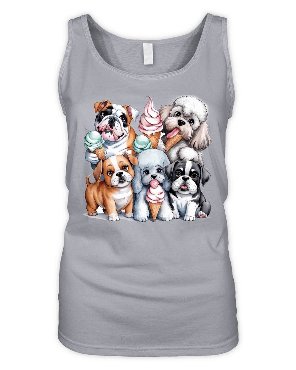 Dog Watercolor Bundle 07 Organic Women's Tank Top