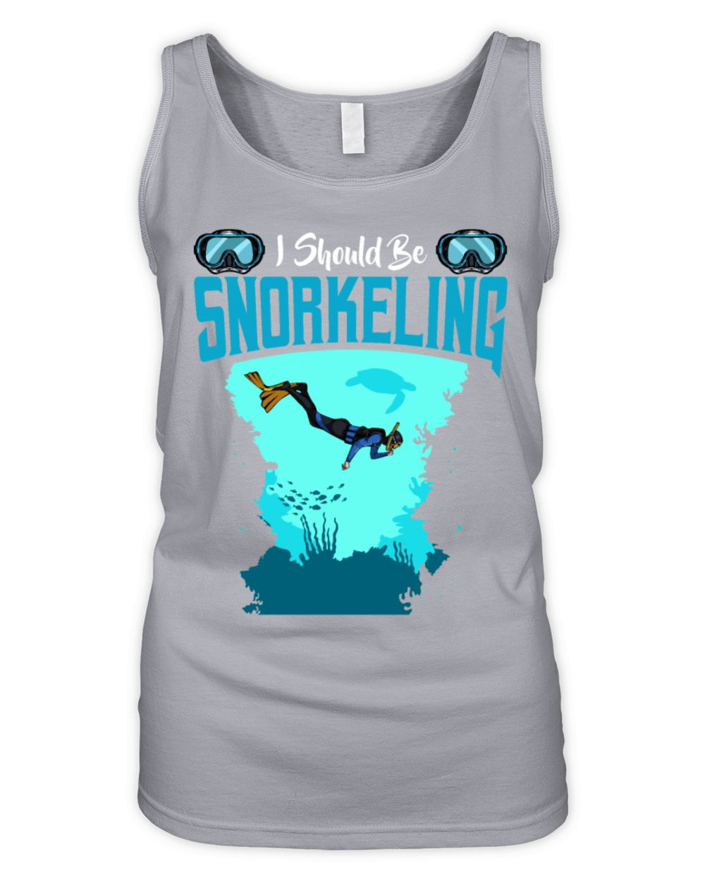I Should Be Snorkeling Funny Sayings Snorkel Diver Organic Women's Tank Top