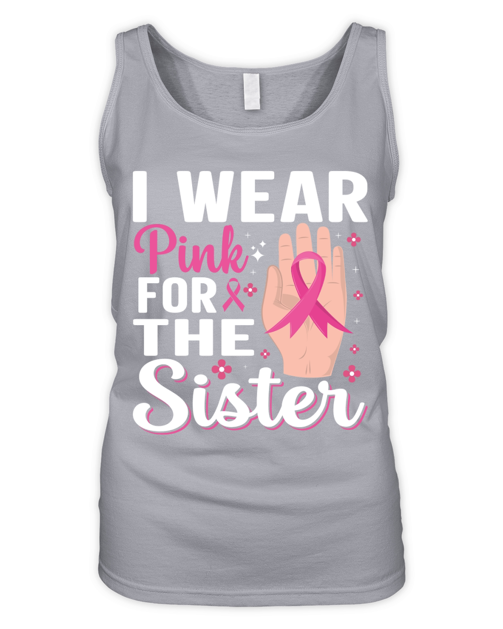 I wear pink for the sister Organic Women's Tank Top