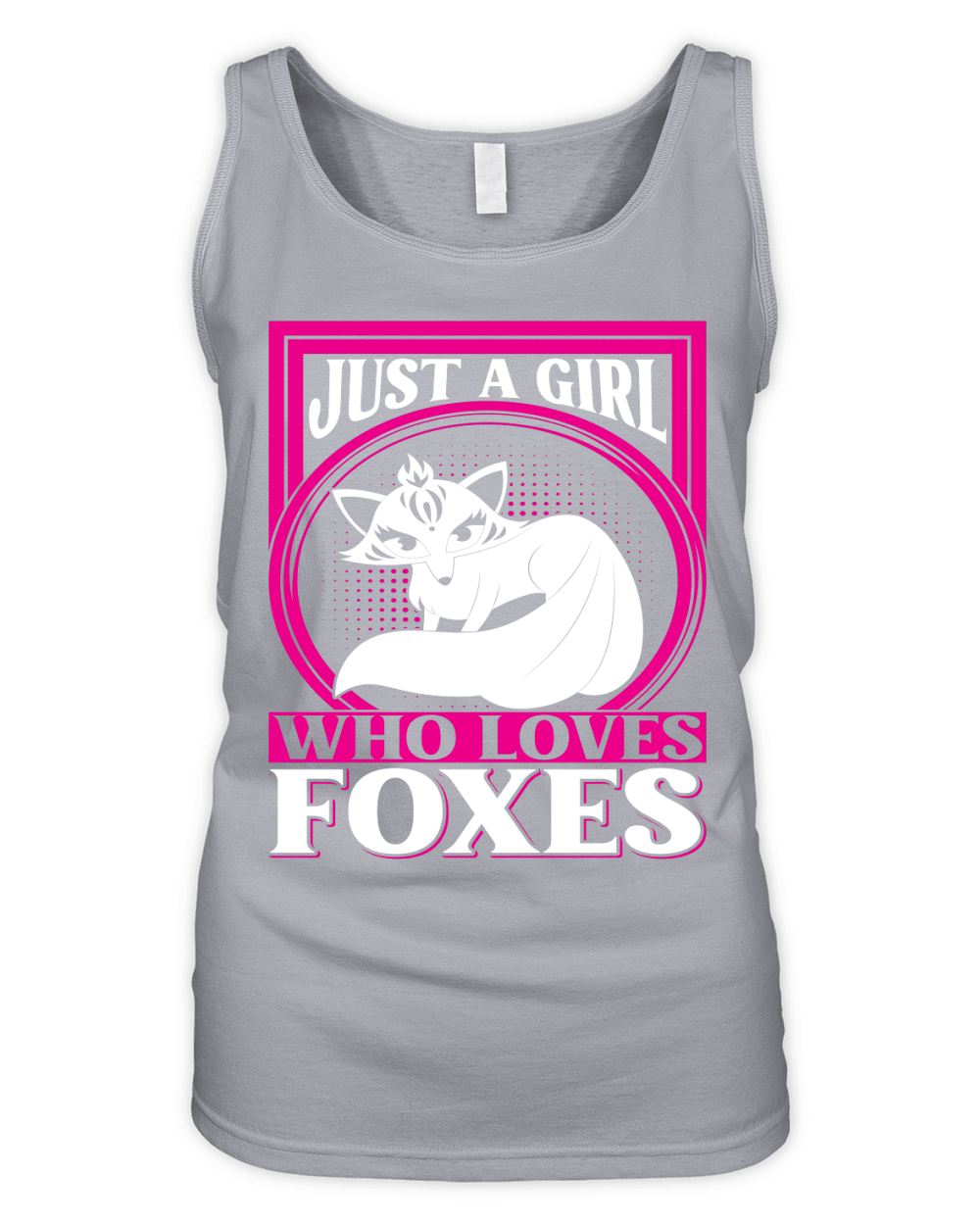 Just A Girl Who Loves Foxes Organic Women's Tank Top