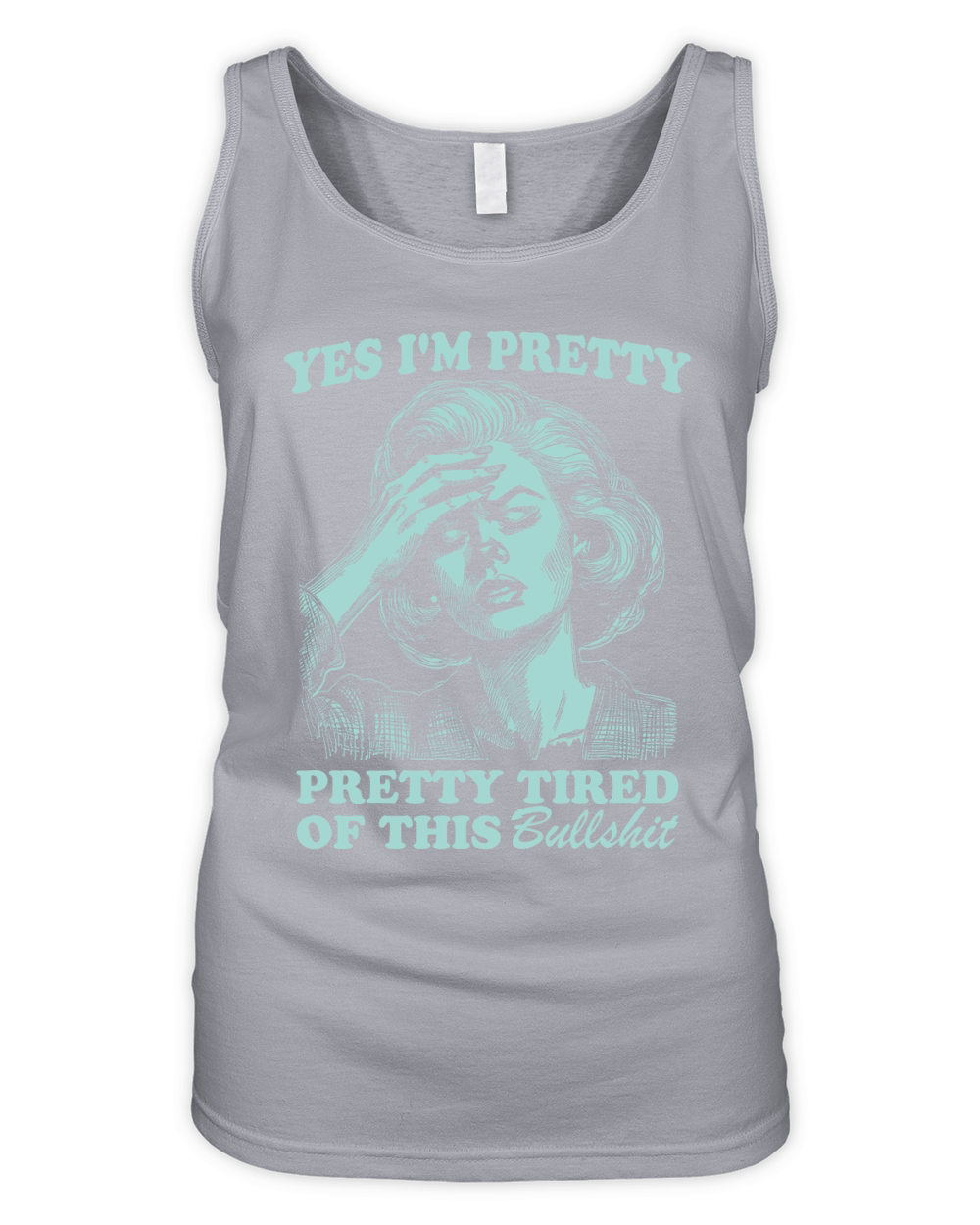 Pretty Tired Of This BS D Green Organic Women's Tank Top