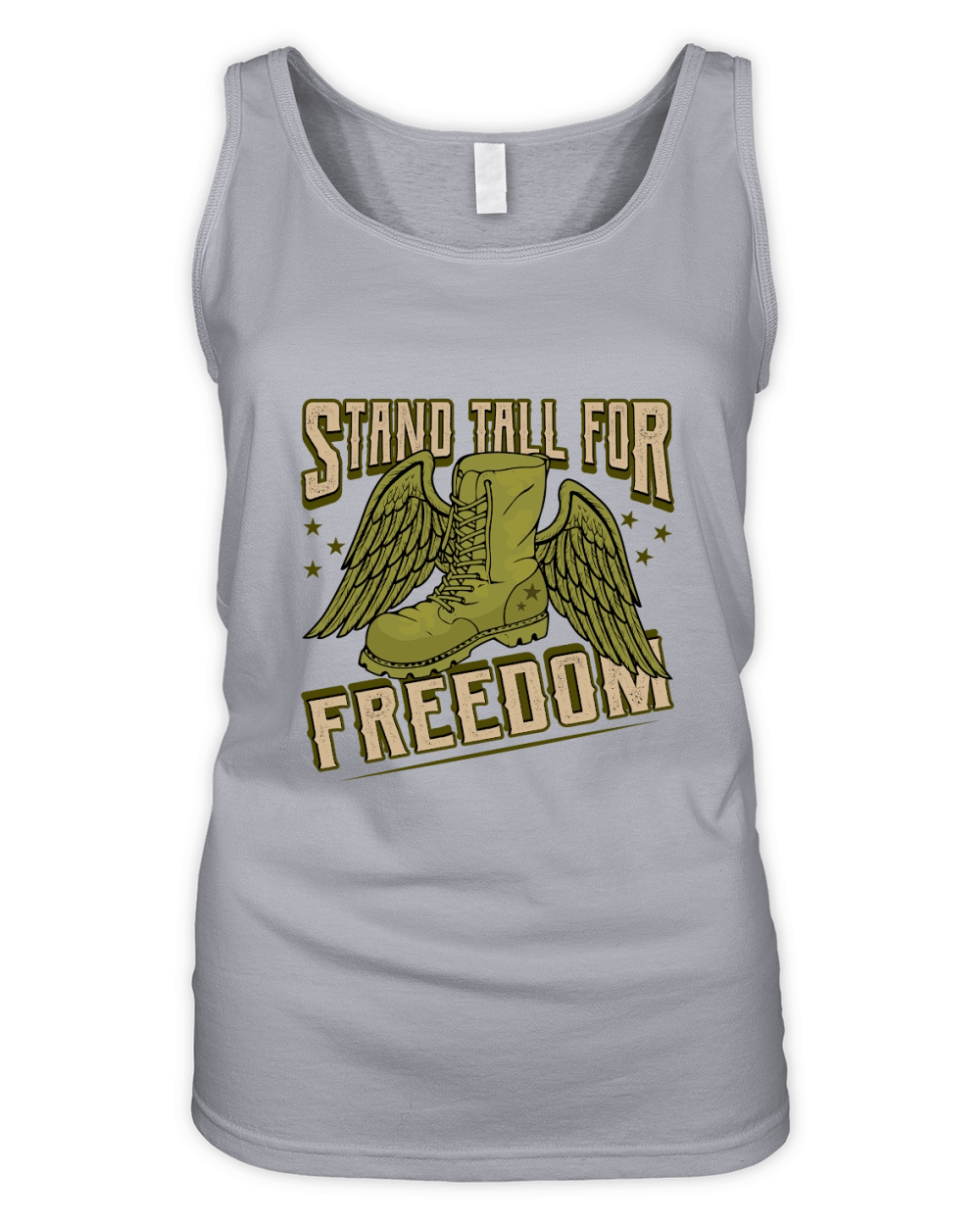 Stand Tall for Freedom Organic Women's Tank Top