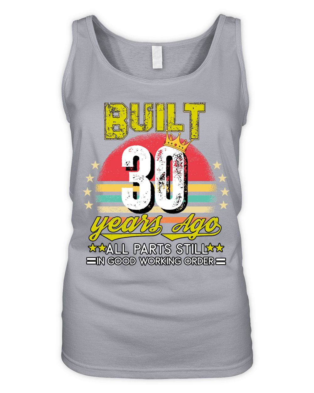 Vintage Birthday 30 Organic Women's Tank Top