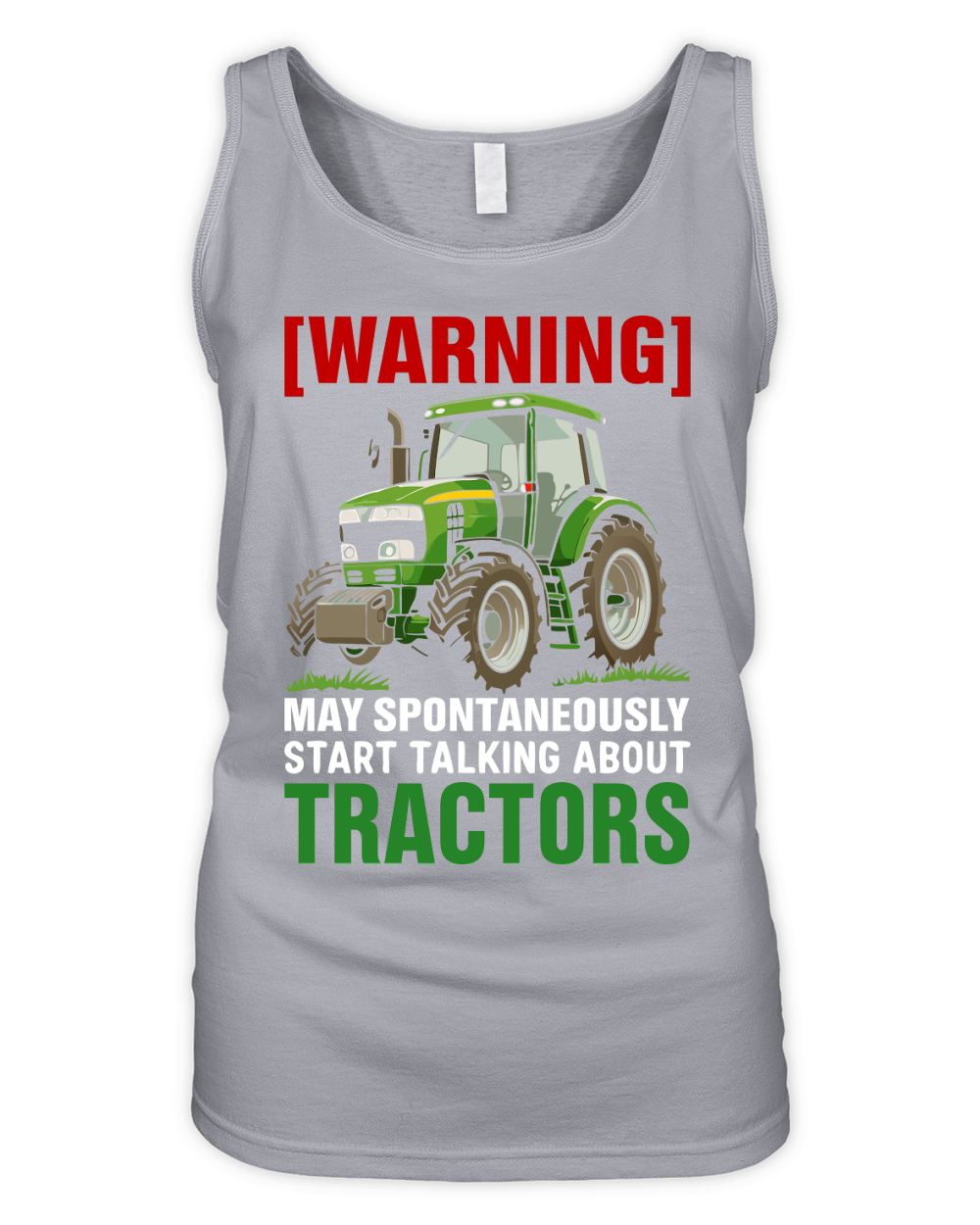 Warning may Spontaneously Start Talking About Tractors Organic Women's Tank Top