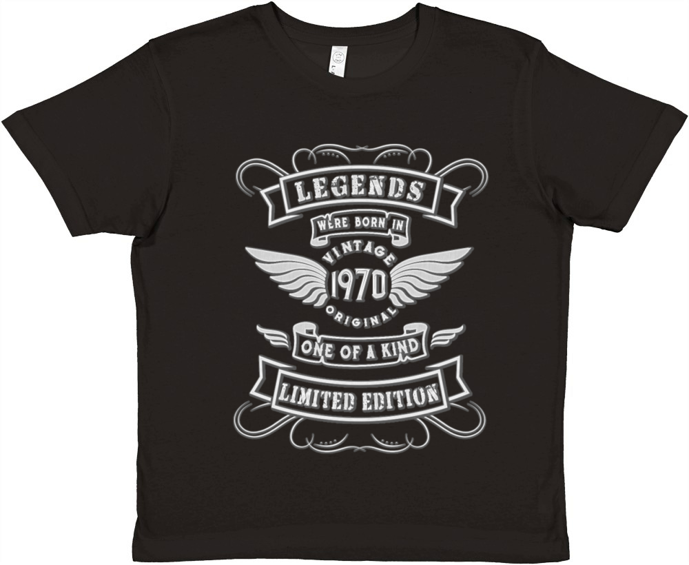 50th Birthday Gift - Vintage 1970 Premium Kids Crewneck T-shirt