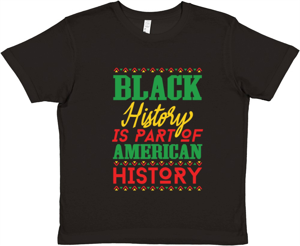 Black History Part of American History African Premium Kids Crewneck T-shirt
