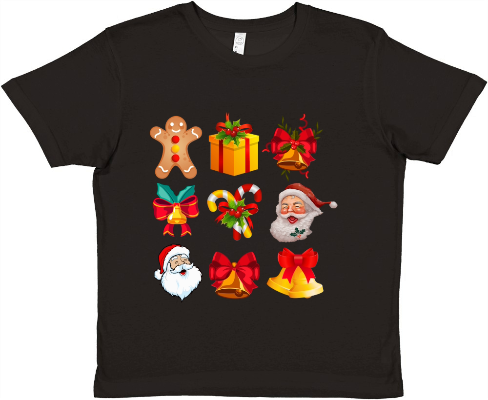 Coquette Christmas, Santa Christmas Premium Kids Crewneck T-shirt