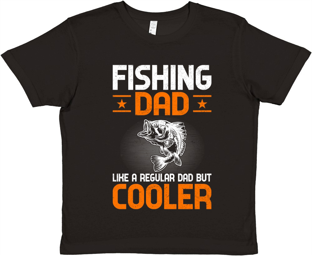 Fishing dad like a regular Dad But Cooler Premium Kids Crewneck T-shirt