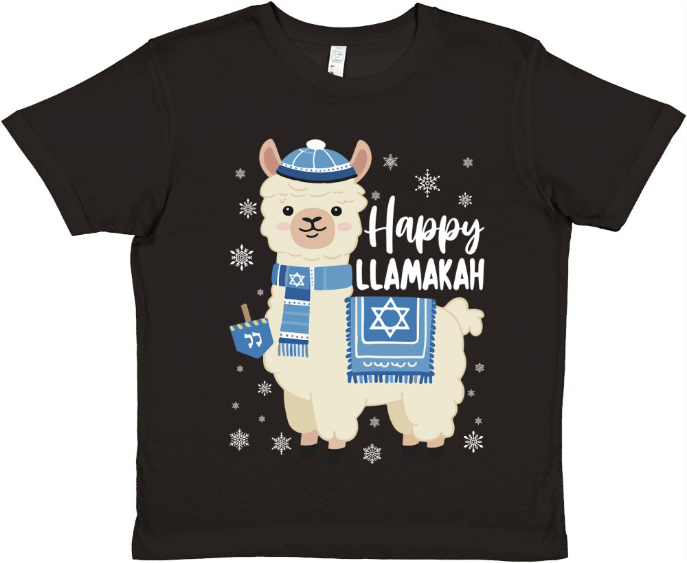 happy llamakah Premium Kids Crewneck T-shirt