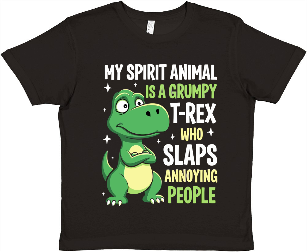 My spirit animal is a grumpy Premium Kids Crewneck T-shirt