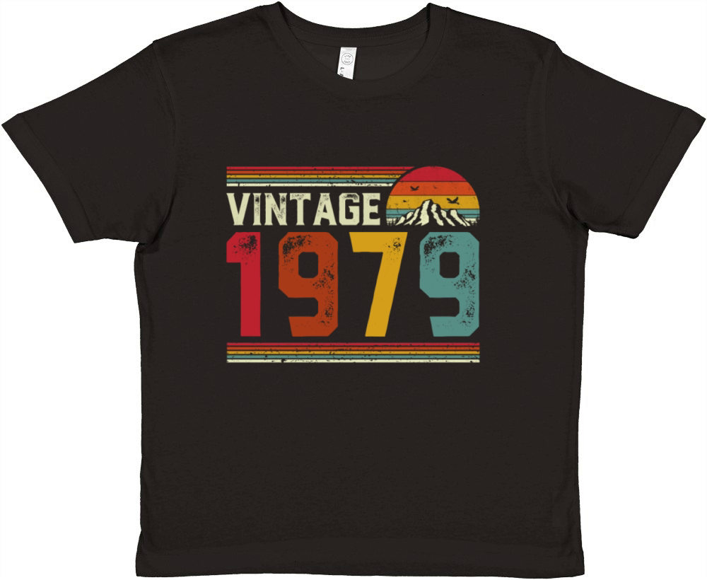 Vintage 1979 42 Years Old 42nd Birthday Gift Premium Kids Crewneck T-shirt