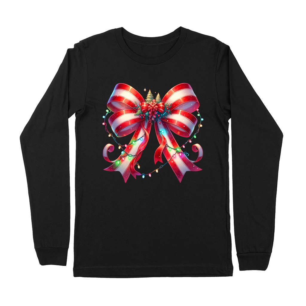 Christmas bow 13 05 Premium Long Sleeve