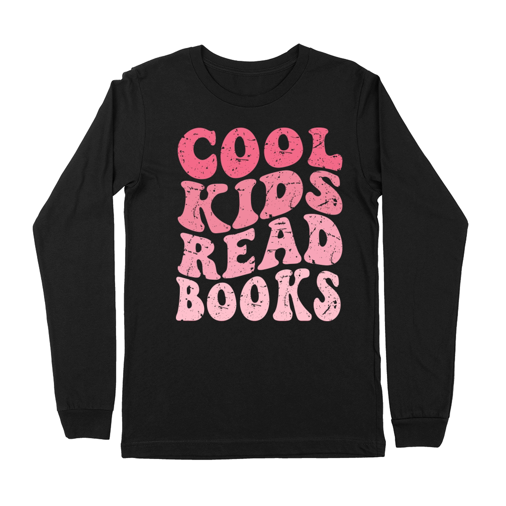 Cool kids read books Premium Long Sleeve