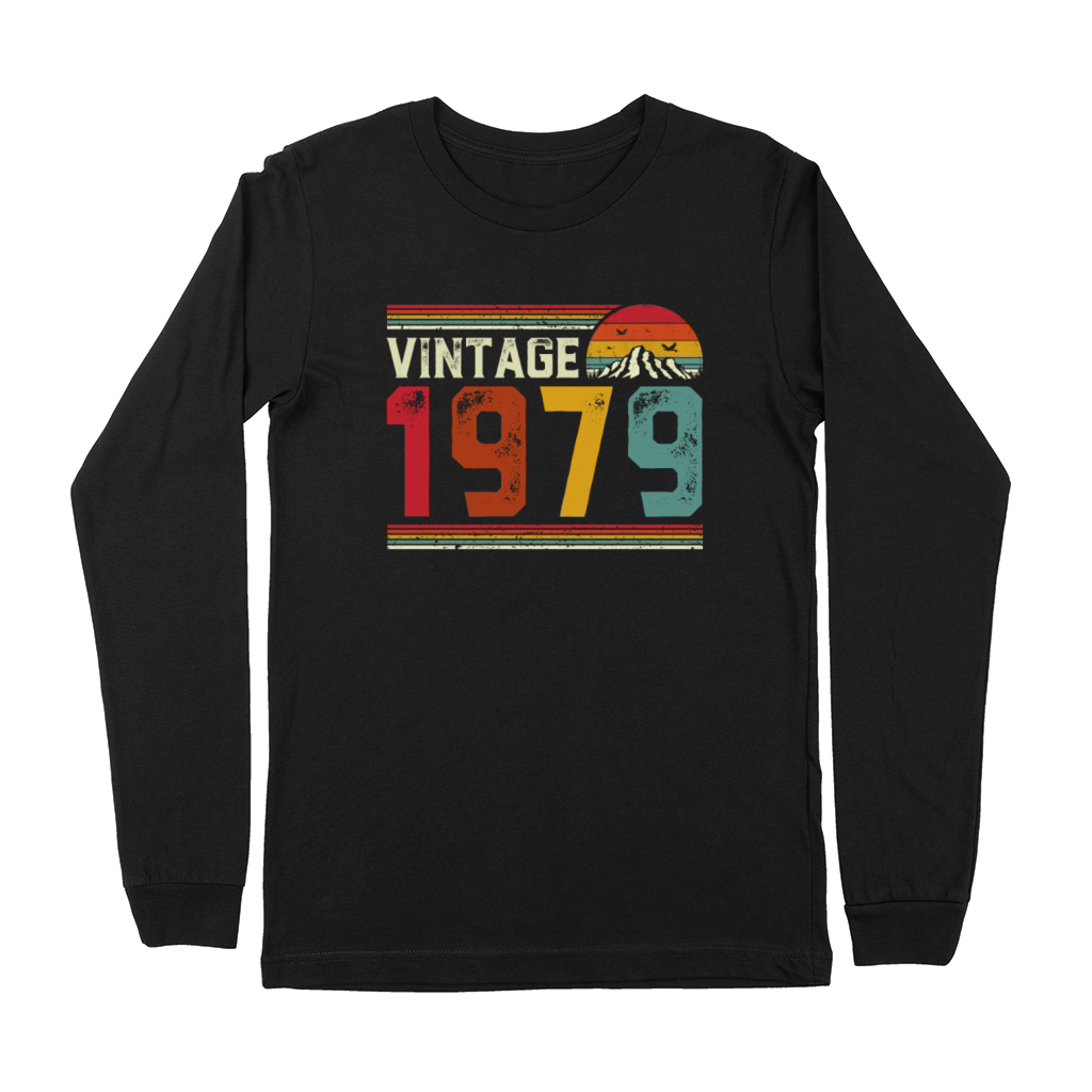 Vintage 1979 42 Years Old 42nd Birthday Gift Premium Long Sleeve