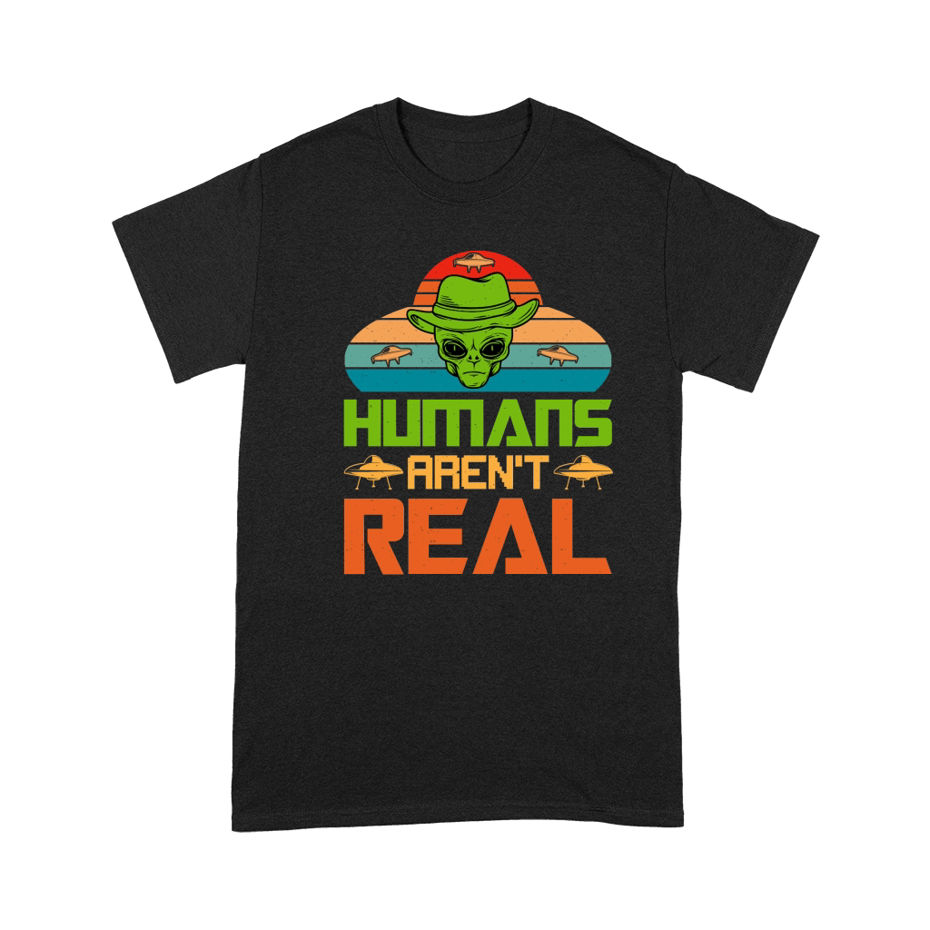 Humans Arent Real Alien UFO Premium T-shirt