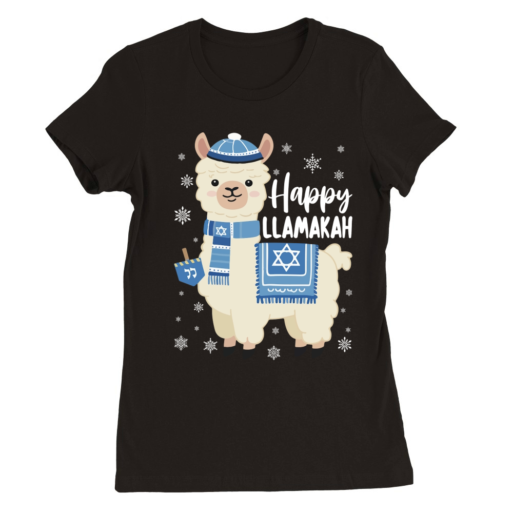 happy llamakah Premium Womens Crewneck T-shirt