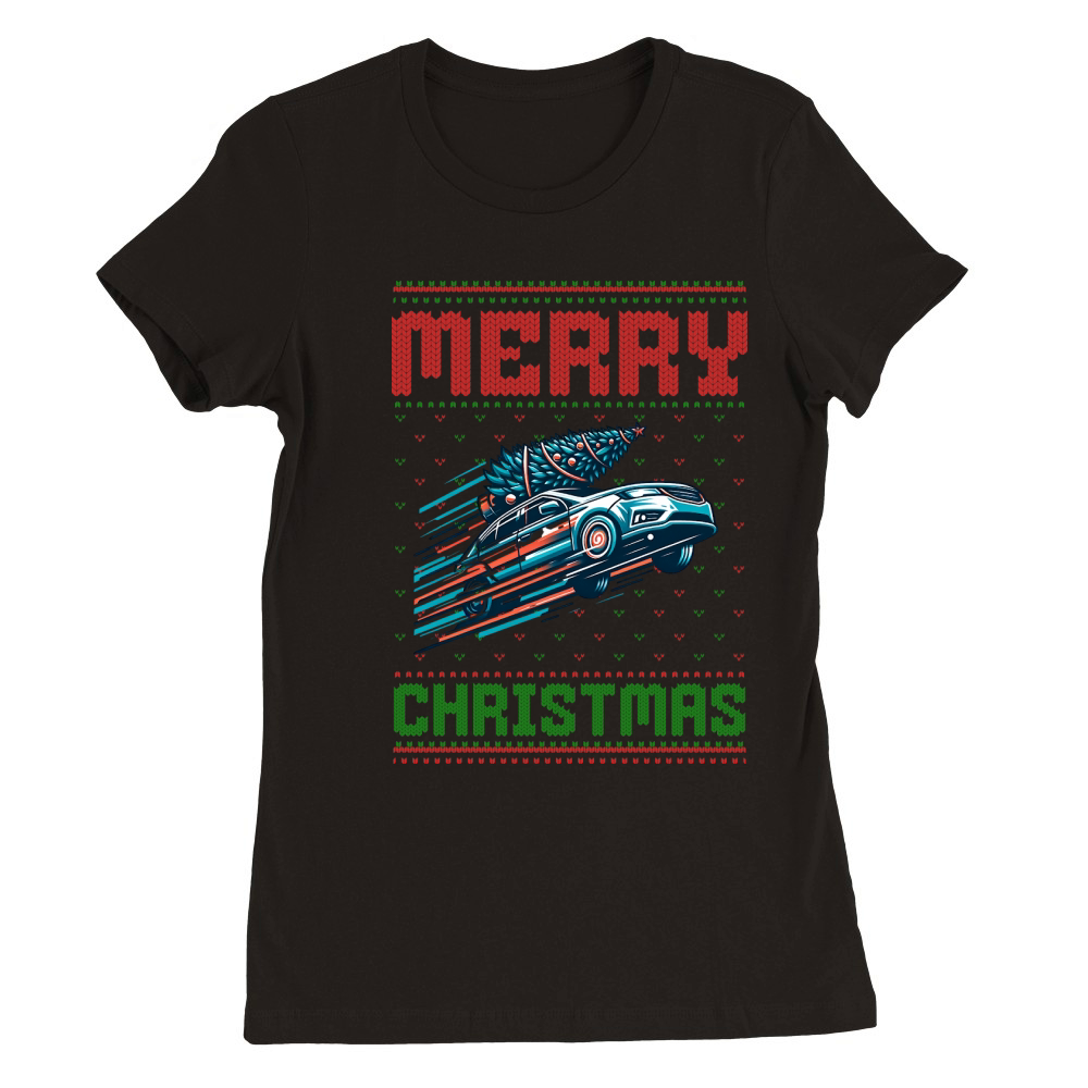 Merry christmas 59 32 Premium Womens Crewneck T-shirt